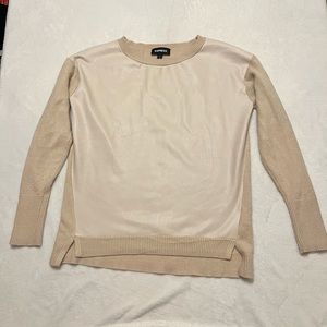 Express sweater light beige color XS
